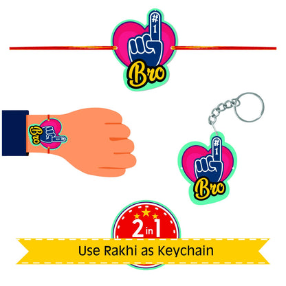 TheYayaCafe Rakhi Birthday Gift for Stud Brother Cushion Cover 16x16 Inches (40x40 cm), Raksha Bandhan Bhai Dooj for Brother, Bhai, Bhaijaan from Sister and Kids