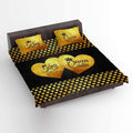 King & Queen Valentine Bedsheet Set for Couples