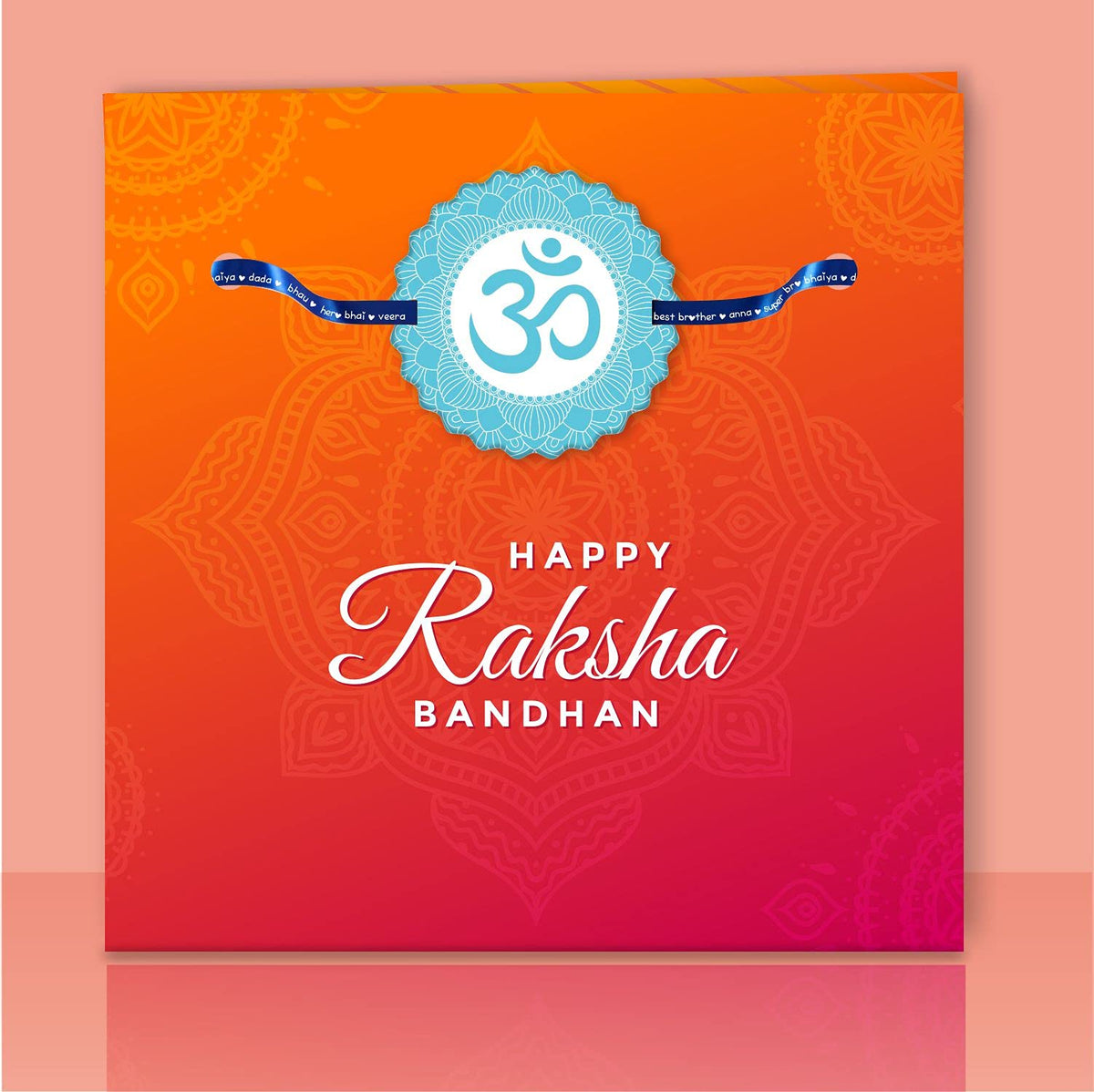 TheYayaCafe Rakhi Bracelet for Brother Om Printed Cute Raksha Bandhan Rakhi Sky Blue, Bhaiya, Raksha Bandhan, Bhai Dooj