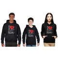 I Love My Family Matching Sweatshirts, Set of 3, Personalised