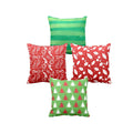 Christmas Cushion Cover Set of 4, 20x20 inches, Multicolour