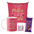 Mom You Are Our World Mug & Cushion Combo with Dairy Milk Silk
