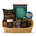 Favourite Sister Gift Set of 4 - Apron, Mug, Cushion & Coaster