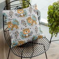 Cute Lil Cat Velvet Cushion Cover for Kids - 16x16 Inches