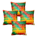 Charming Abstract Cushion Covers, Set of 4 (12x12 inches)