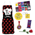 Chocolate & Apron Gift Hamper for Wife with Medal & Magnet
