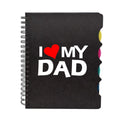 I Love My Dad Printed Notebook - A5, 300 Ruled Pages