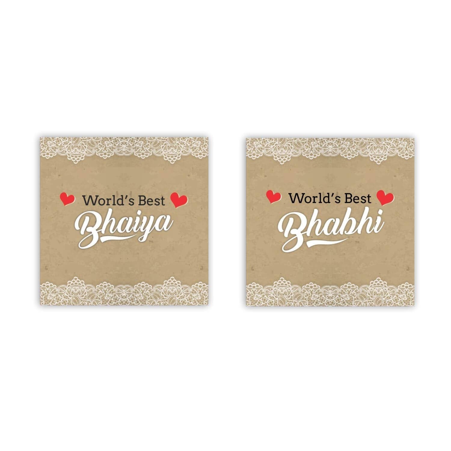 TheYaYaCafe Yaya Cafe Anniversary Gifts for Brother and Bhabhi, Gabru Bhai Dabang Bhabhi Beer Mug and Wine Glasses (Clear, 350ml) - Set of 4