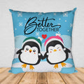 Better Together Couple Cushion with Filler - 12x12 Blue Throw