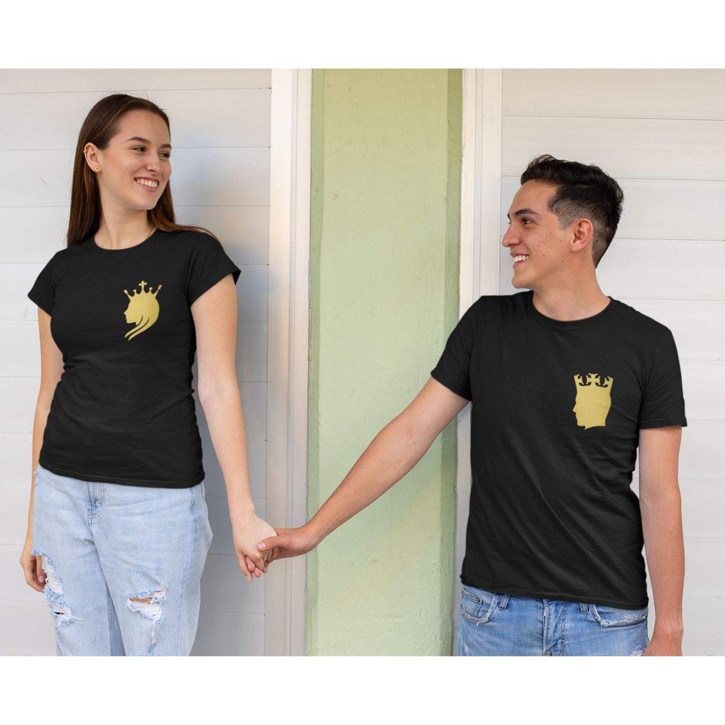 Begum Badshah King Queen Couple T-shirts