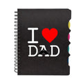 I Love Dad Printed Notebook - A5, 300 Ruled Pages