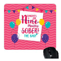 Congrats Mom 9 Months Sober Funny Mousepad - Personalised