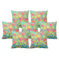 Abstract Cushion Cover Set of 7 - 12x12 inches, Sofa Decor
