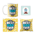 Starry Best Dad Ever Personalised Mug Combo Set of 4