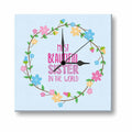 Glass Rakhi Wall Clock for Sister (10x10 Inches)