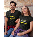 I'm With Batman Matching Couple T-Shirts - Superhero Pair