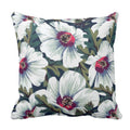 Floral Flowers Cushion Cover, 20x20 Inches Throw Pillow