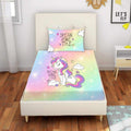 Dream Come True Unicorn Printed Kids Bedsheet with Pillow