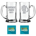 Piyo Aur Peene Do Engraved Beer Mugs - Funny Hindi Gift