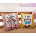 Dog Mom Pets Velvet Cushion Cover - Birthday Gift for Mom & Dad