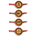 Engraved Rakhi Combo - Awesome, Best Bro, Lil Bro & Princess, Set of 4