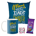 Personalised Mug & Cushion Cover Combo for Mom with Cadbury Silk Oreo