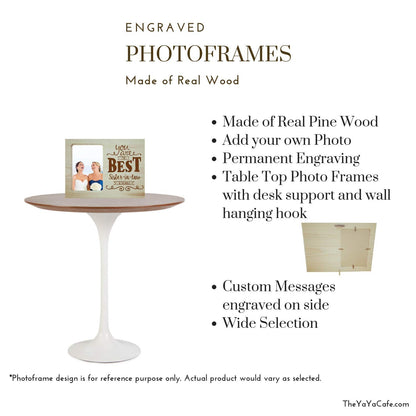 World's Best Bhaiya Bhabhi Engraved Photo Frame