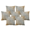 Abstract Cushion Cover Set of 7 - 20x20 inches, Sofa Decor