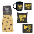 Hero Dad Hamper Set of 5 - Apron, Mug, Coaster, Cushion & Mousepad