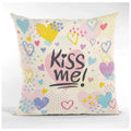 Cushion Cover for Couples - Kiss Me Valentine Gift