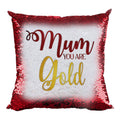 Magic Sequin Cushion Cover - Mum You Are Gold