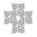 Cute Star Floral Flowers Cushion Cover Set of 4 - 12x12 Decor
