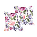 Equivocal Floral Cushion Cover Set of 2, 16x16 inches