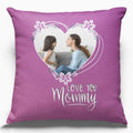 Love You Mommy Photo Collage Cushion Cover - 12x12 inches
