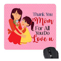 Thank You Mom Mousepad - Personalised Gift for Mother