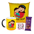 Pyaari Maa Mug & Cushion Combo with Dairy Milk Silk Chocolate