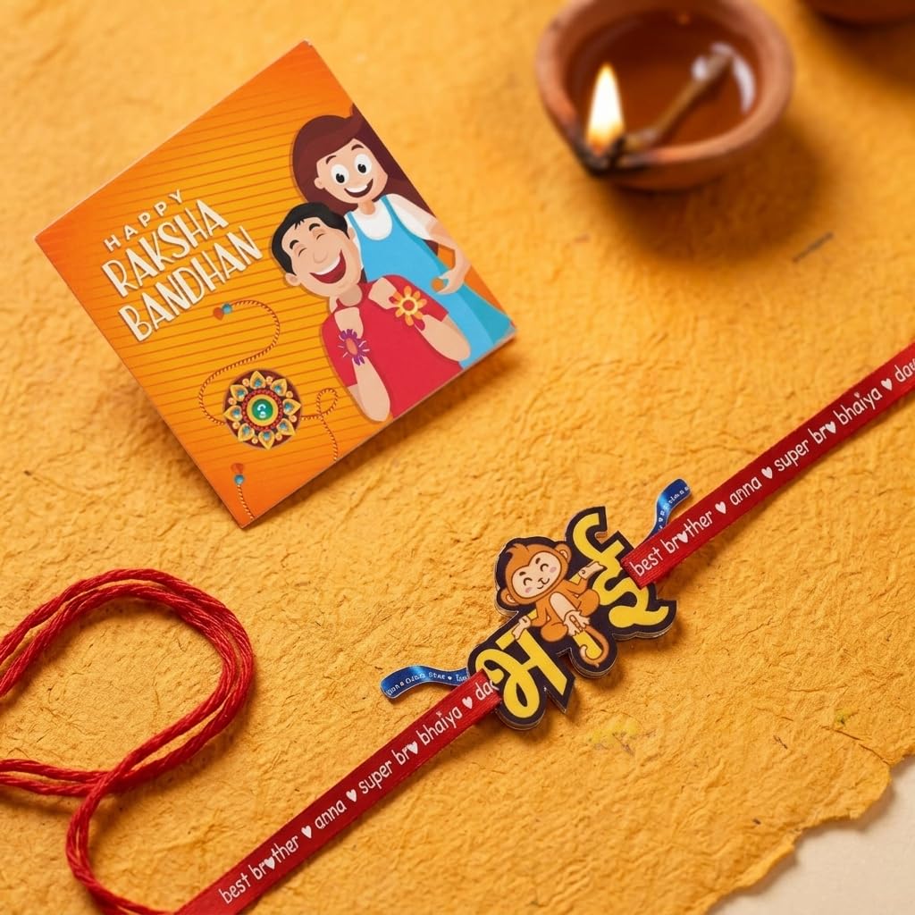 Monkey Bhai Kids Rakhi for Little Brothers
