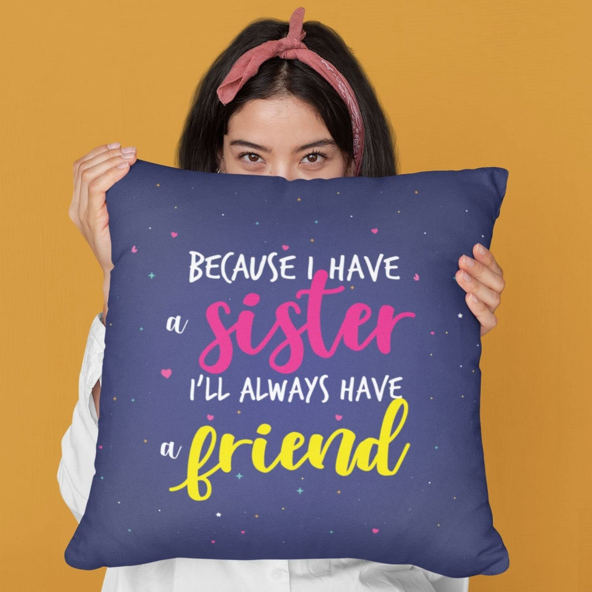 Coolest Sis Cushion with Filler - Personalised Rakhi Gift