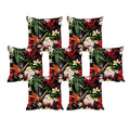 Leaf Tree Floral Cushion Cover Set of 7, 20x20 Inches, Sofa Throw Pillows