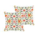 Cotton 180 TC Cushion Cover Set of 2, Orange, 24x24 inches