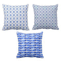 Splendid Indigo Printed Cushion Cover Set of 3 – 20x20 inch