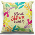 Best Mom Ever Velvet Cushion 12x12 with Filler - Personalised