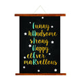 Father Definition Starry Scroll Greeting Card for Dad