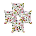 Beautiful Floral Cushion Cover Set of 4, 24x24 inches