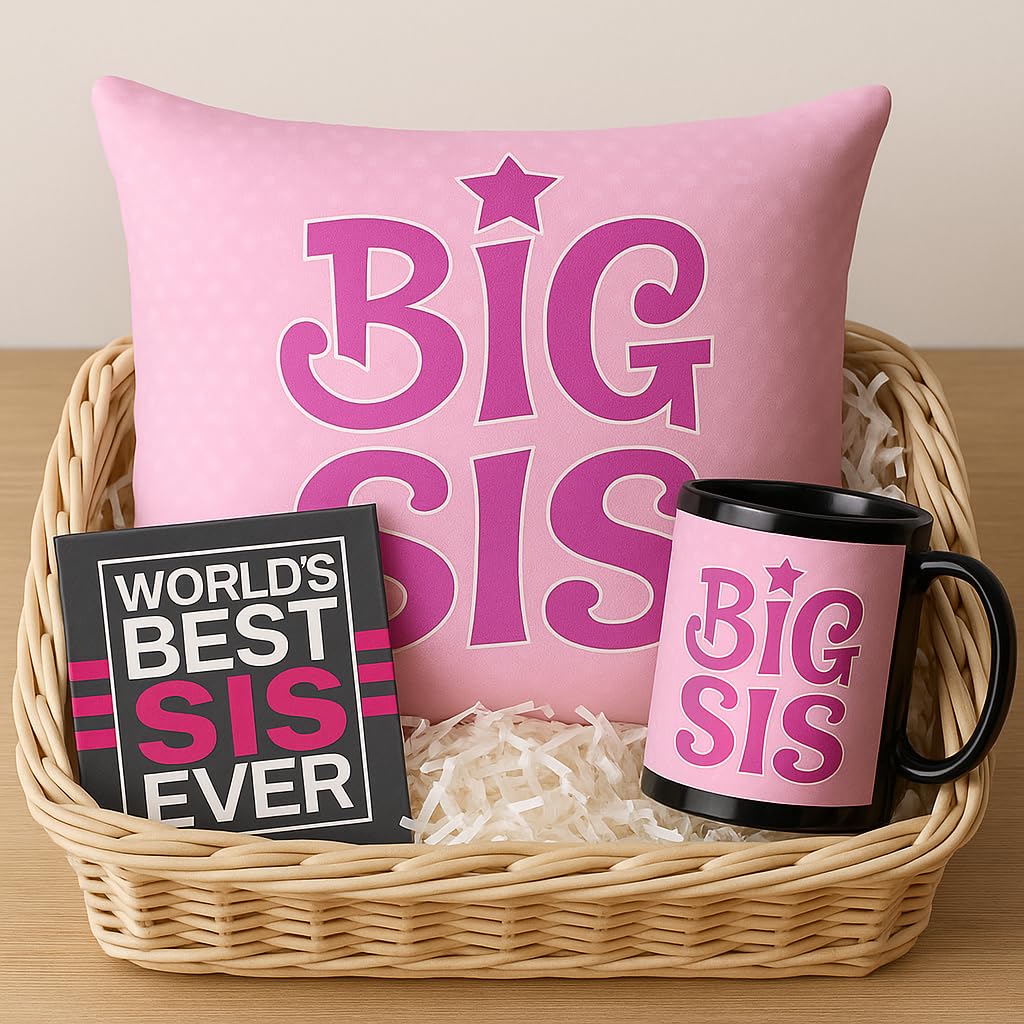 Big Sister Gift Hamper Set of 2 - Ceramic Mug, Coaster