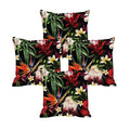 Graceful Floral Flowers Cushion Cover Set of 4, 20x20 inches