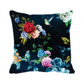 Bird Floral Cushion Cover 20x20 inches - Graceful Sofa Throw Pillow