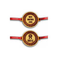 Best Brother Ever & No.1 Bhai Engraved Rakhi Combo - Set of 2