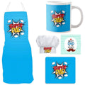 Super Dad Gift Hamper Set of 5 - Apron, Chef Hat, Mug, Coaster & Mousepad