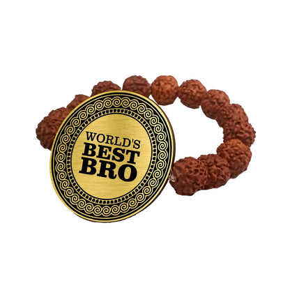 Gabru Brother Engraved Rudraksh Rakhi